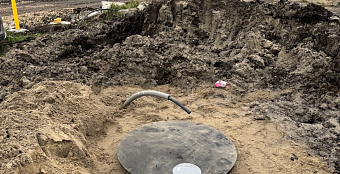 Монтаж септика Крот 3,6